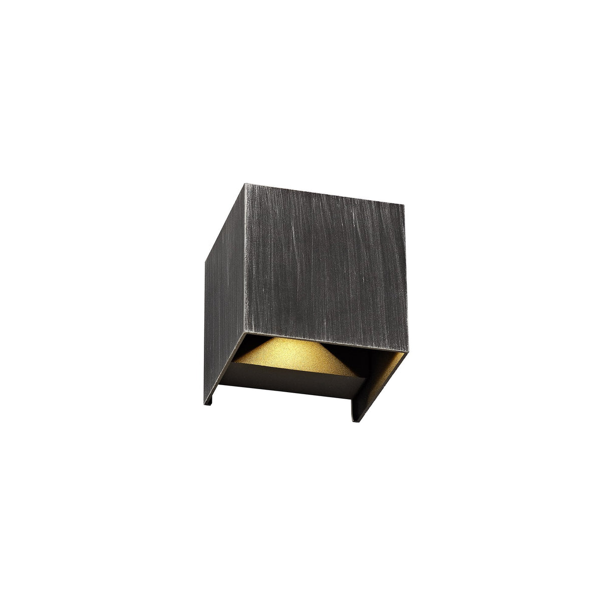 Dual Beam LED Wall Lamp, 6W Total, Warm White, IP54, Black/Silver, 3-Year Warranty