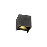 Dual Beam LED Wall Lamp, 6W Total, Warm White, IP54, Black/Silver, 3-Year Warranty