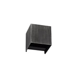 Dual Beam LED Wall Lamp, 6W Total, Warm White, IP54, Black/Silver, 3-Year Warranty