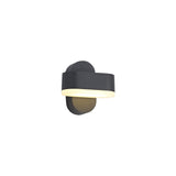 1-Light Adjustable Anthracite Wall Lamp, 6W LED, Warm White 3000K, 400lm, IP54, 3-Year Warranty