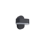 1-Light Adjustable Anthracite Wall Lamp, 6W LED, Warm White 3000K, 400lm, IP54, 3-Year Warranty