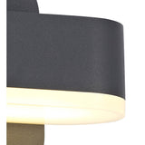 1-Light Adjustable Anthracite Wall Lamp, 6W LED, Warm White 3000K, 400lm, IP54, 3-Year Warranty