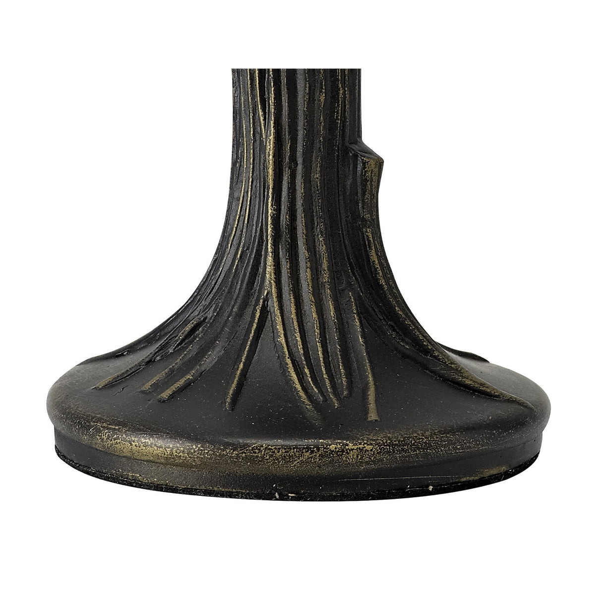 Elegant Tiffany Crystal Table Lamp with Black and Gold Accents