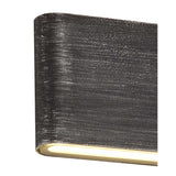 Dual Beam Contemporary Wall Light, 12W LED, 3000K, 630lm, IP54, Black/Silver Finish, 3-Year Warranty