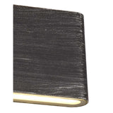 Dual Beam Contemporary Wall Light, 12W LED, 3000K, 630lm, IP54, Black/Silver Finish, 3-Year Warranty