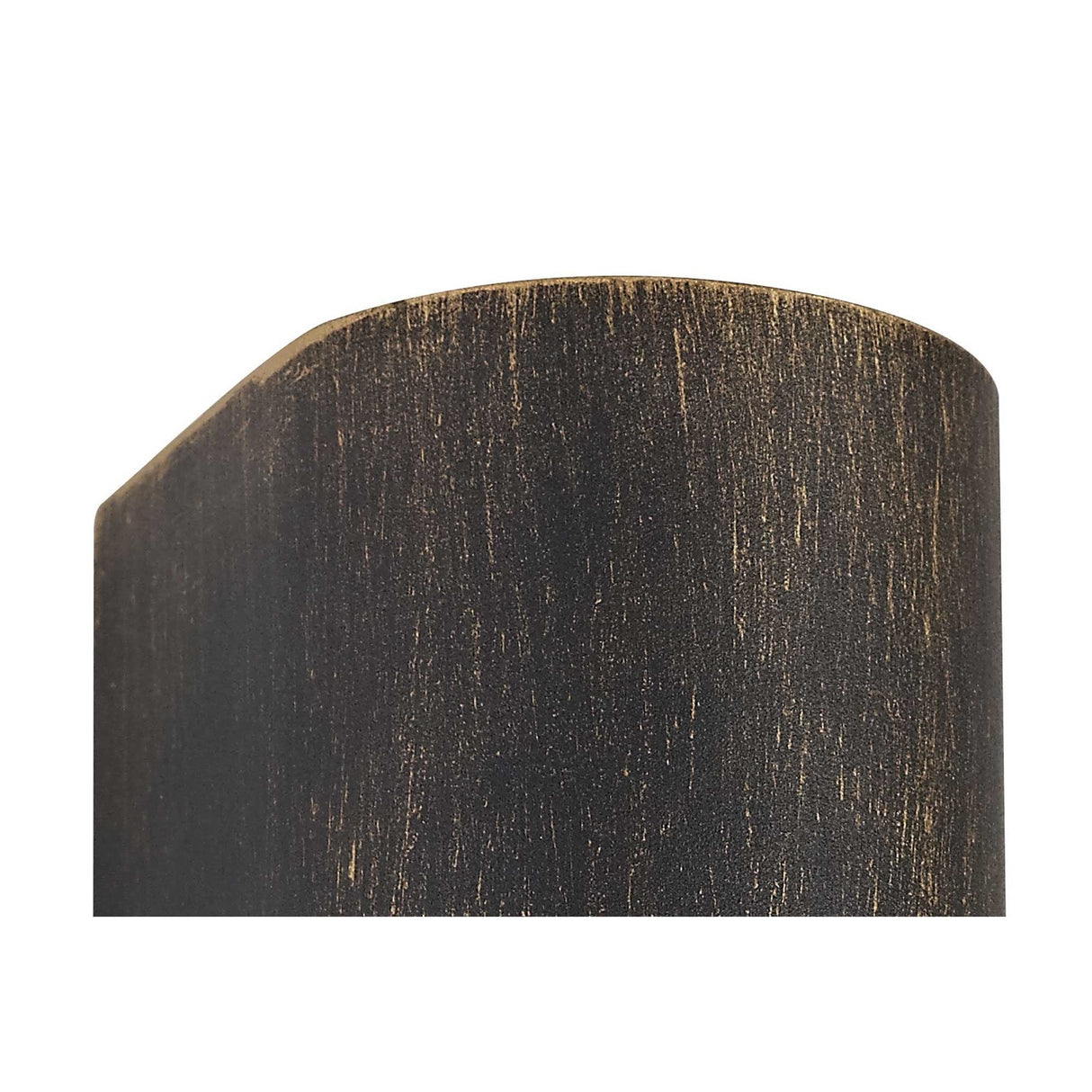 Sleek Black and Gold Curved Wall Lamp with Clear Shade, 1 x GU10, IP54