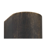 Sleek Black and Gold Curved Wall Lamp with Clear Shade, 1 x GU10, IP54