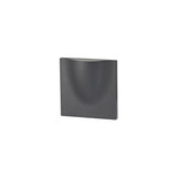 Modern Anthracite Wall Lamp with Integrated 6W LED, 3000K Warm White, IP54 Rated