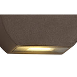 Outdoor Dark Brown LED Wall Light, 3W, 3000K Warm White, IP54, 3-Year Warranty