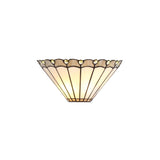 Elegant Tiffany-Style Wall Sconce with Crystals, Dual E14 Fixture