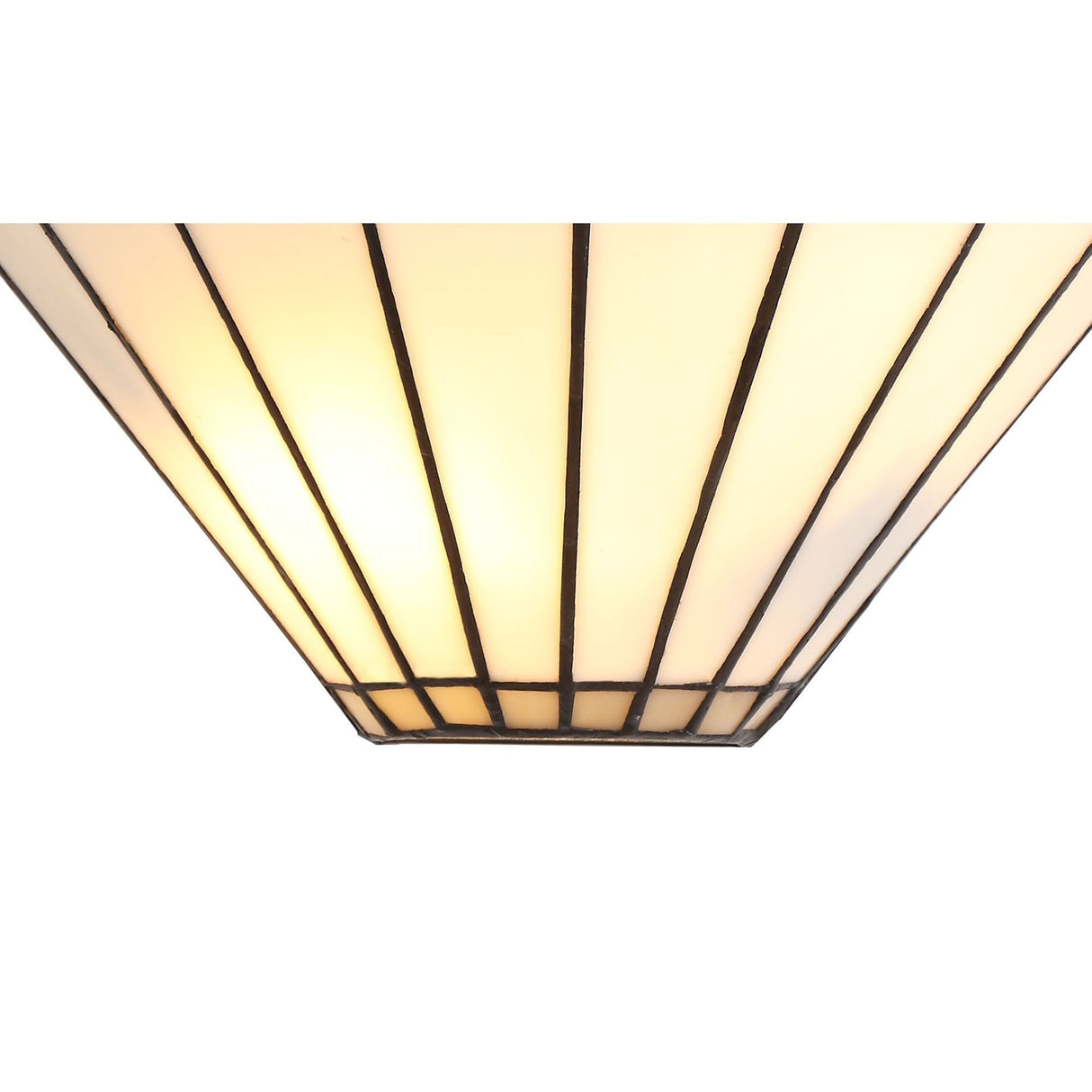 Elegant Tiffany-Style Wall Sconce with Crystals, Dual E14 Fixture