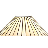 Amber Elegance Tiffany Style Handcrafted Shade with K9 Crystal Accents, 30cm