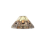 Tiffany 30cm Handcrafted Crystal Shade, Monochrome Elegance