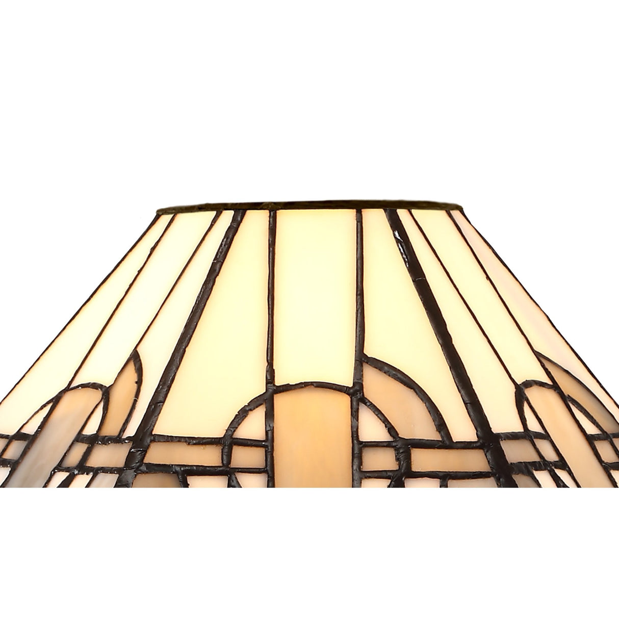Tiffany 30cm Handcrafted Crystal Shade, Monochrome Elegance