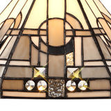 Tiffany 30cm Handcrafted Crystal Shade, Monochrome Elegance