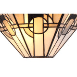 Elegant Tiffany-Inspired Wall Lamp with Crystal Accents, White/Grey/Black