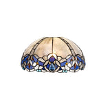 Tiffany 30cm Handcrafted Crystal Shade in Elegant Blue