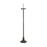 Elegant Antique Brass Octagonal Floor Lamp with Dual E27 Sockets