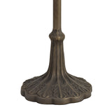Elegant Leaf-Inspired Floor Lamp, Aged Antique Brass Finish