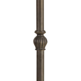 Elegant Leaf-Inspired Floor Lamp, Aged Antique Brass Finish