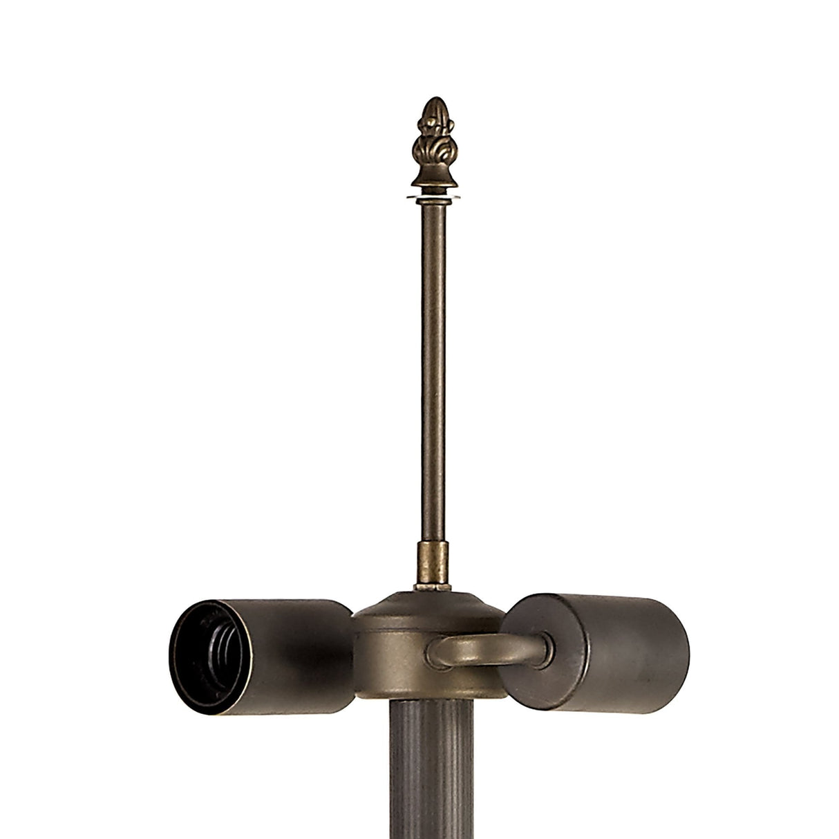 Elegant Leaf-Inspired Floor Lamp, Aged Antique Brass Finish