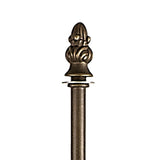 Elegant Leaf-Inspired Floor Lamp, Aged Antique Brass Finish
