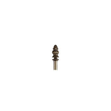 Elegant Stepped Floor Lamp in Aged Antique Brass, Dual E27 Design