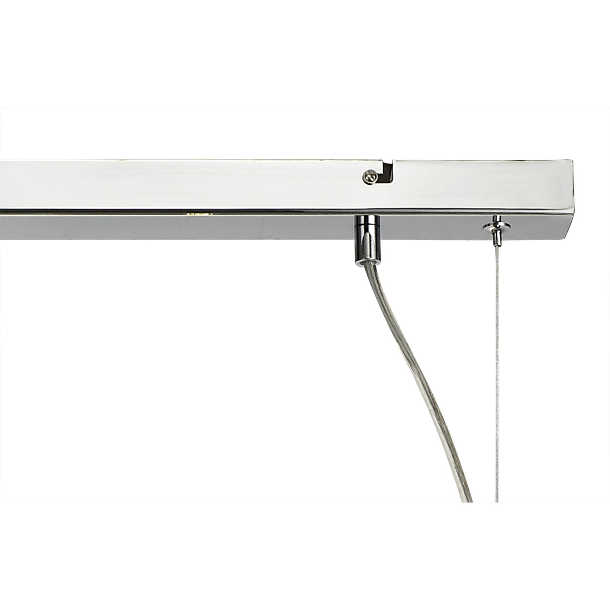 Elegant 7-Light Pendant with Polished Chrome and Smoked Glass Finish