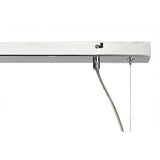 Elegant 7-Light Pendant with Polished Chrome and Smoked Glass Finish