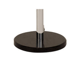 Sleek Chrome and Smoked Glass Modern Floor Lamp with 8 Lights