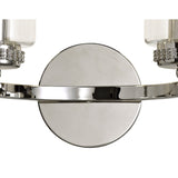 Elegant Dual Light Wall Fixture - Polished Nickel & Clear Crystal