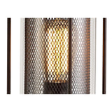 Vintage Bronze Pedestal Lamp with Clear Glass Shade, IP54, 2-Year Warranty