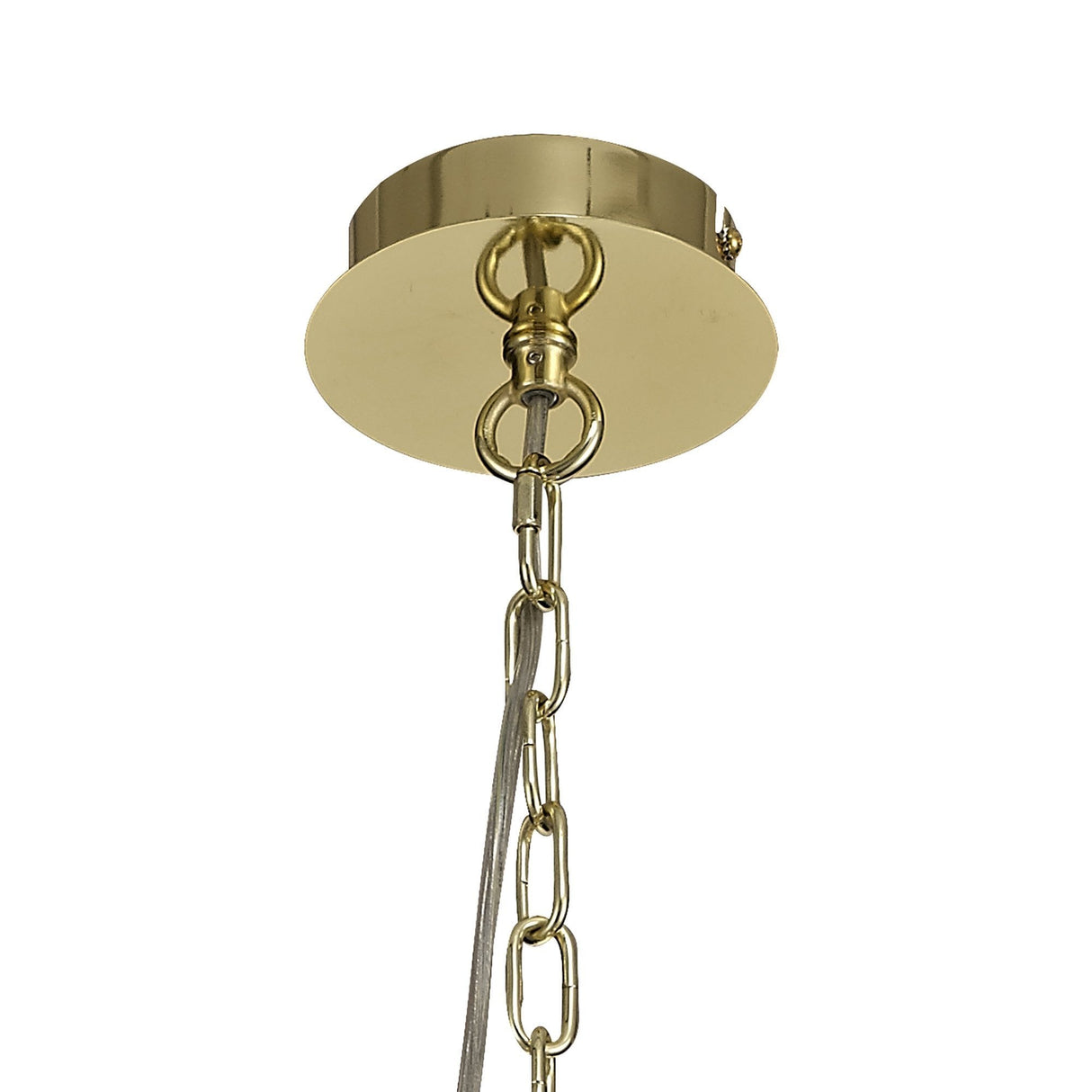 Luxe Gold Pendant Ceiling Light with Clear Crystal Accents