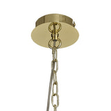 Luxe Gold Pendant Ceiling Light with Clear Crystal Accents