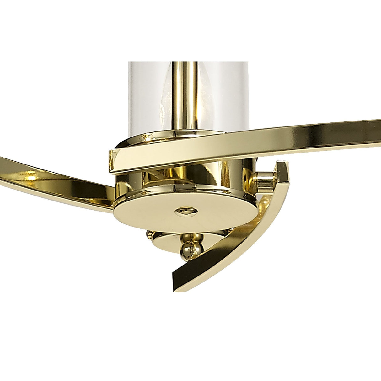 Luxe Gold Pendant Ceiling Light with Clear Crystal Accents