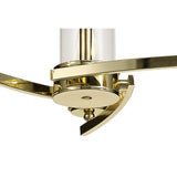 Luxe Gold Pendant Ceiling Light with Clear Crystal Accents