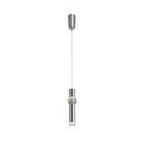 Polished Chrome LED Pendant Light with Clear/Frosted Shade, 3000K Warm White