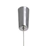 Polished Chrome LED Pendant Light with Clear/Frosted Shade, 3000K Warm White