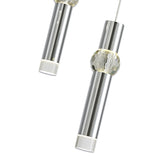 Elegant Triple Pendant Light in Polished Chrome with Clear/Frosted Shade, 3 x 5W LED, 3000K Warm White, 3-Year Warranty