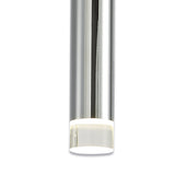 Elegant Triple Pendant Light in Polished Chrome with Clear/Frosted Shade, 3 x 5W LED, 3000K Warm White, 3-Year Warranty
