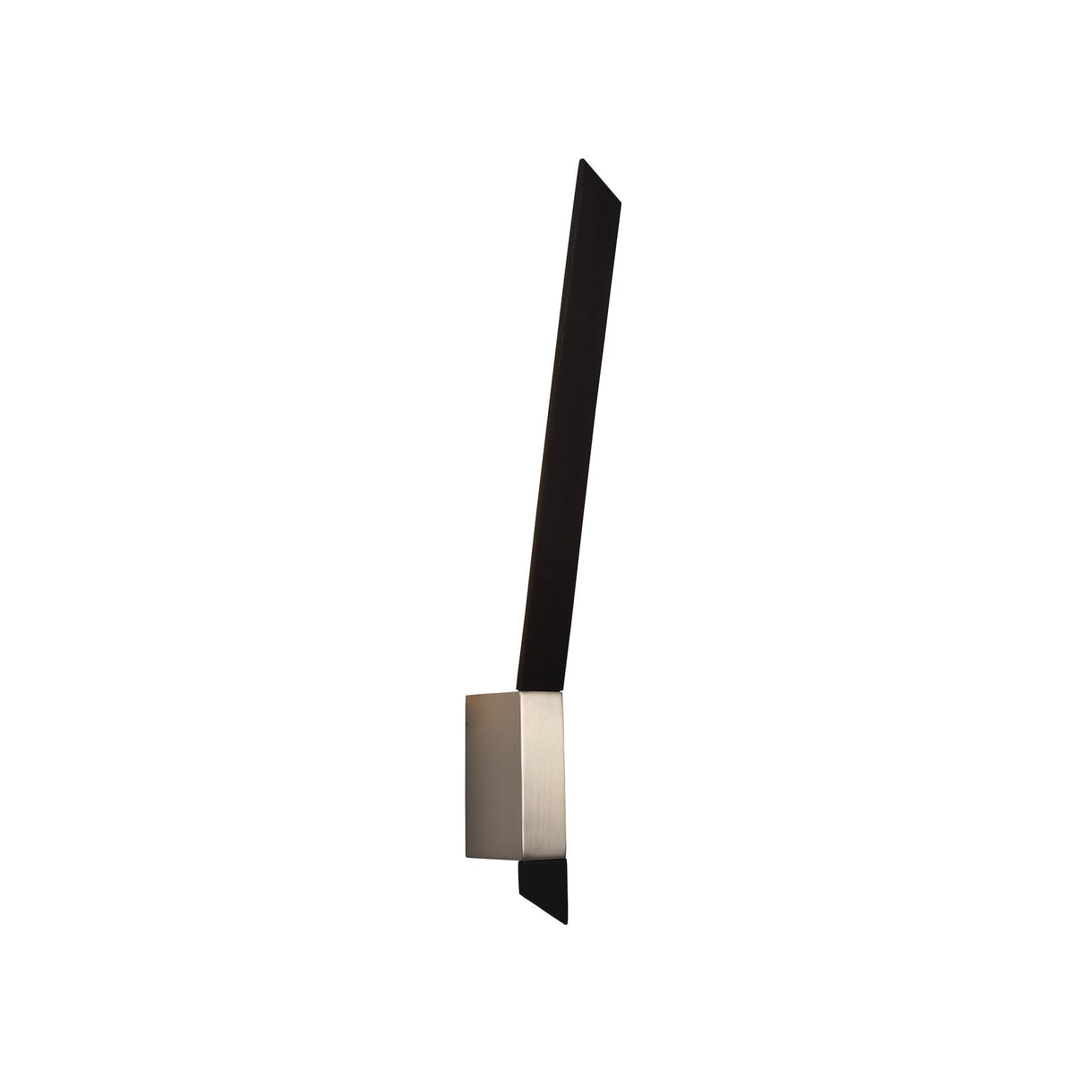 Elegant Wall-Mounted LED Lamp, 8W, 3000K, 560lm, Sand Black/Satin Nickel Finish, 3-Year Warranty
