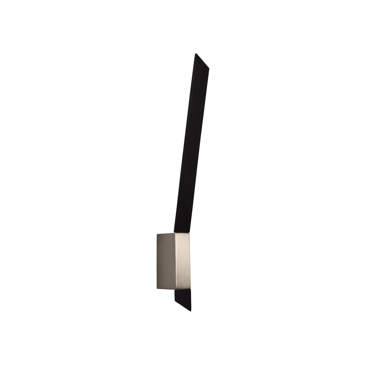 Elegant Wall-Mounted LED Lamp, 8W, 3000K, 560lm, Sand Black/Satin Nickel Finish, 3-Year Warranty