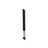 Elegant Wall-Mounted LED Lamp, 8W, 3000K, 560lm, Sand Black/Satin Nickel Finish, 3-Year Warranty