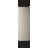 Elegant Wall-Mounted LED Lamp, 8W, 3000K, 560lm, Sand Black/Satin Nickel Finish, 3-Year Warranty