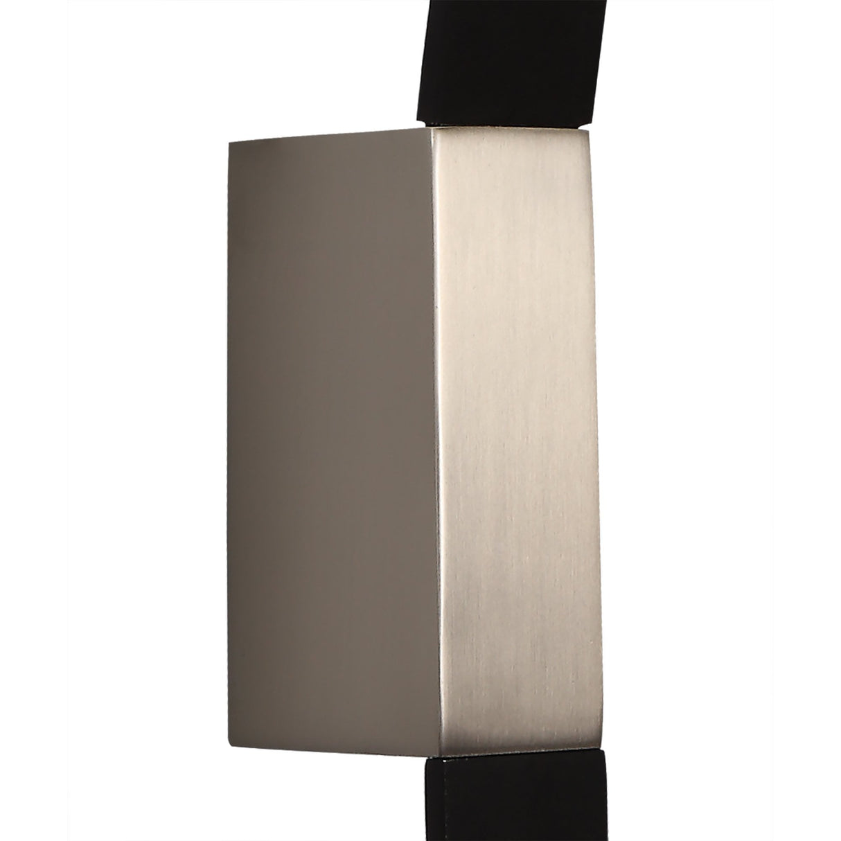 Elegant Wall-Mounted LED Lamp, 8W, 3000K, 560lm, Sand Black/Satin Nickel Finish, 3-Year Warranty