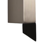 Elegant Wall-Mounted LED Lamp, 8W, 3000K, 560lm, Sand Black/Satin Nickel Finish, 3-Year Warranty