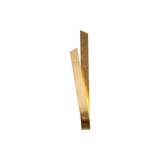 Elegant Gold Leaf Wall Sconce with Frosted Shade - 12W LED, Warm White, 3-Year Warranty
