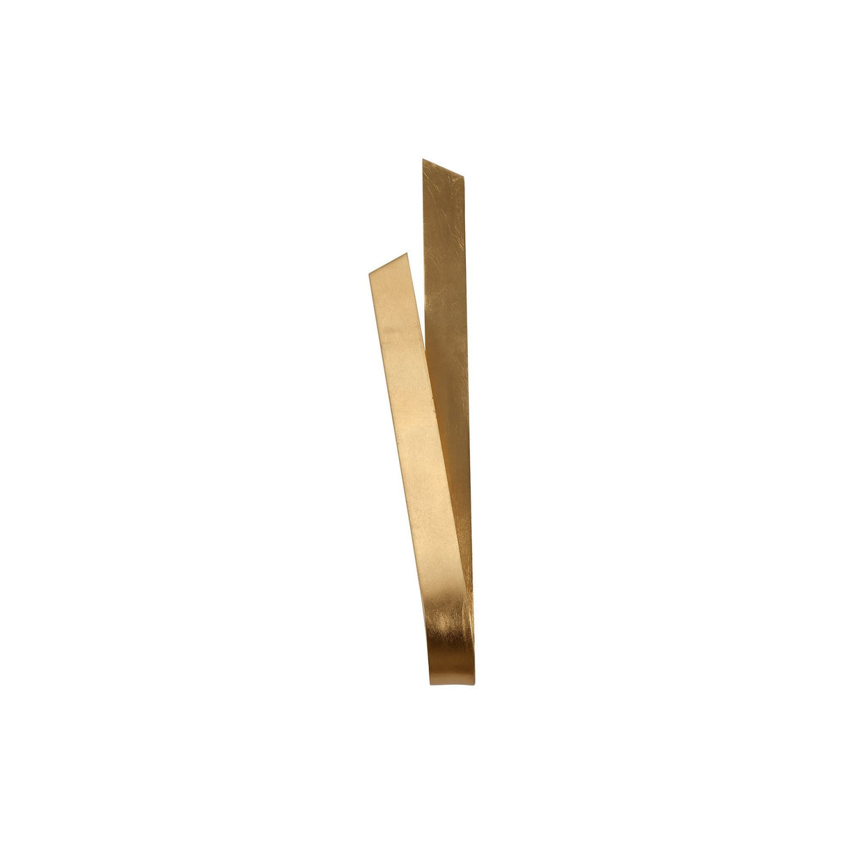 Elegant Gold Leaf Wall Sconce with Frosted Shade - 12W LED, Warm White, 3-Year Warranty