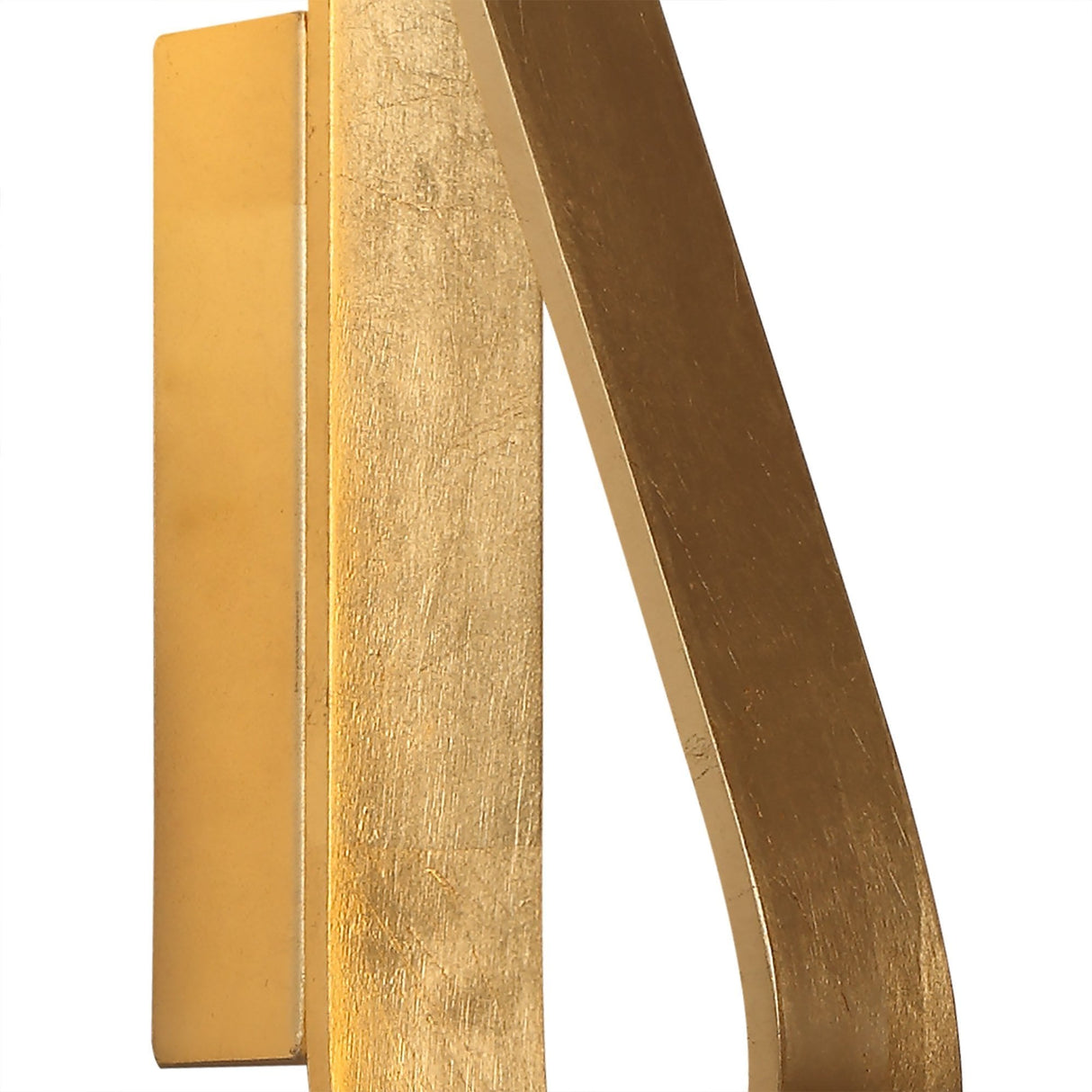 Elegant Gold Leaf Wall Sconce with Frosted Shade - 12W LED, Warm White, 3-Year Warranty