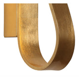 Elegant Gold Leaf Wall Sconce with Frosted Shade - 12W LED, Warm White, 3-Year Warranty